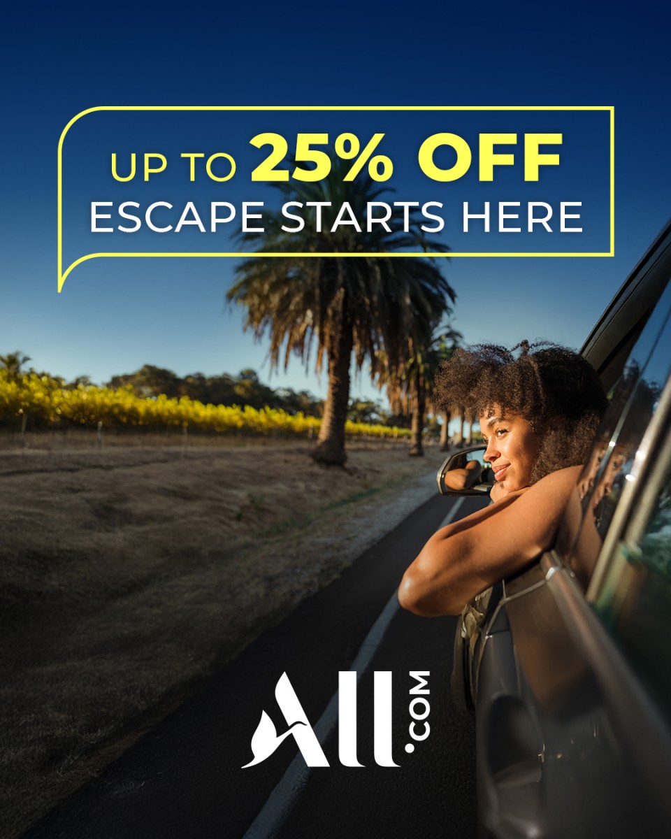 Up to 25% off – Escape starts here